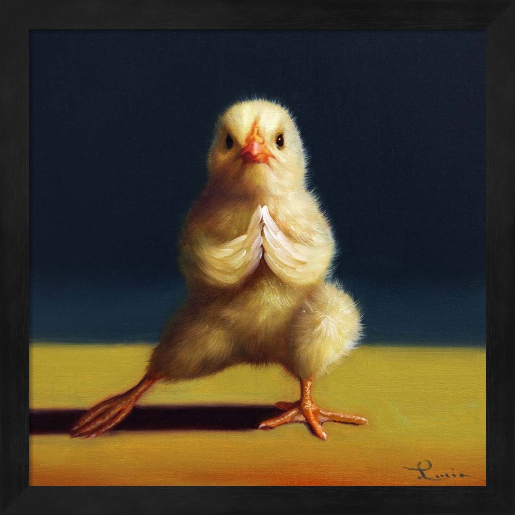 Yoga Chick Side Lunge by Lucia Heffernan 13&#x22; x 13&#x22; Framed Wall Art