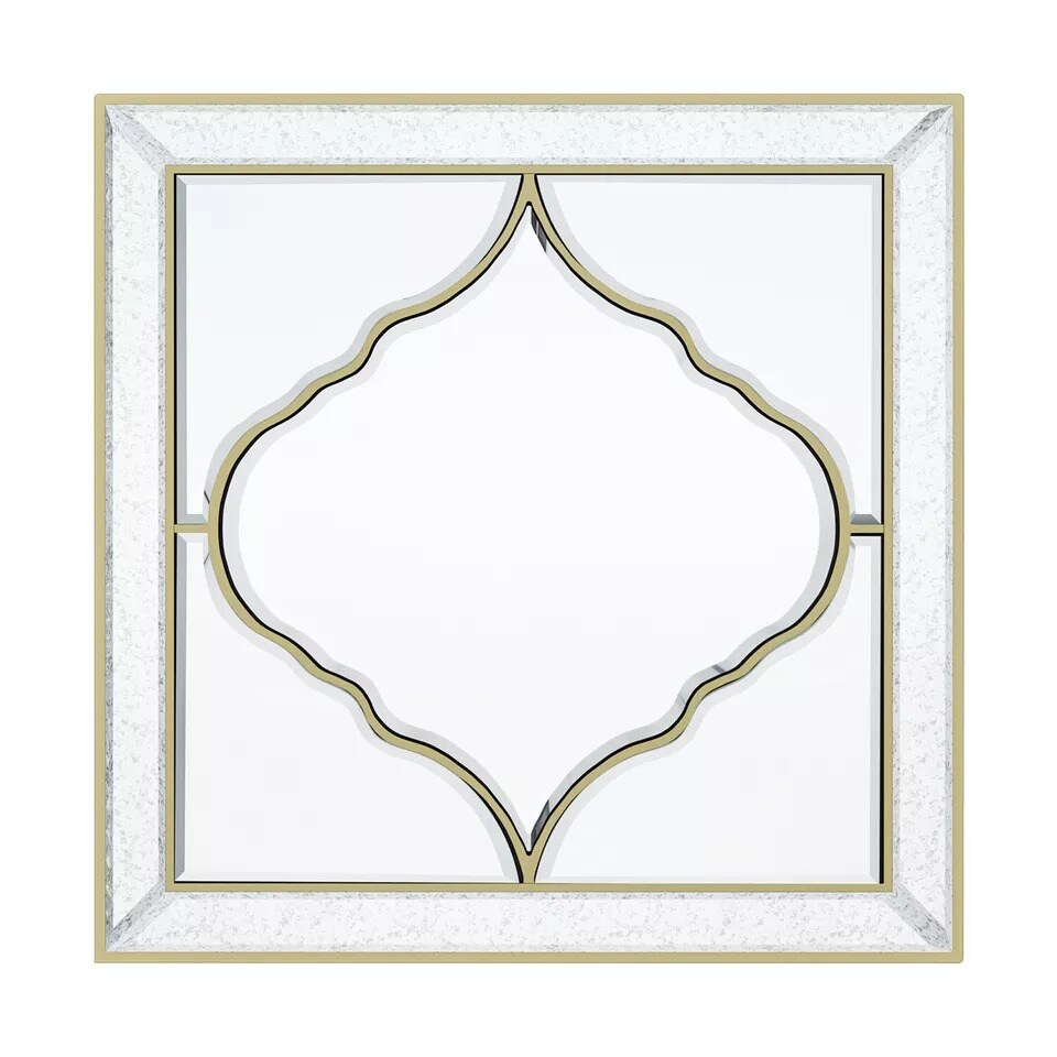 Large Square Wall Mirror Gold Edge Bedroom Hallway Living Room Decorative Mirror