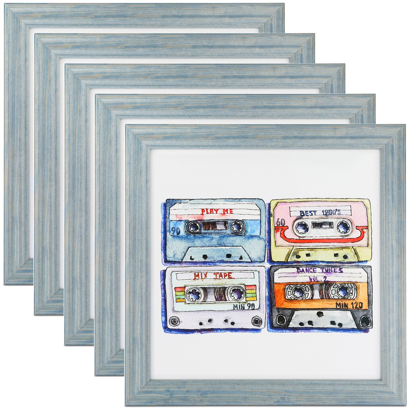 ArtToFrames 18x24 Inch Modern Picture Frame, Multi Pack, Comes with Economy Acrylic (WOMPack-7-18x24)
