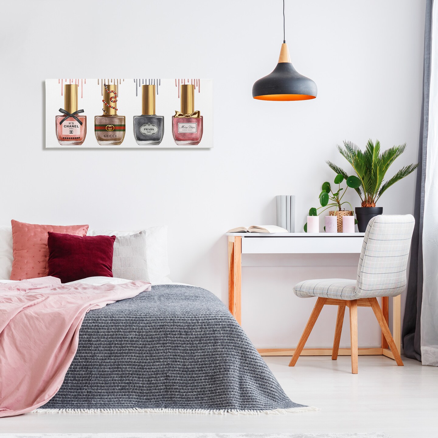 Stupell Industries Glam Nail Polish Collection Canvas Wall Art