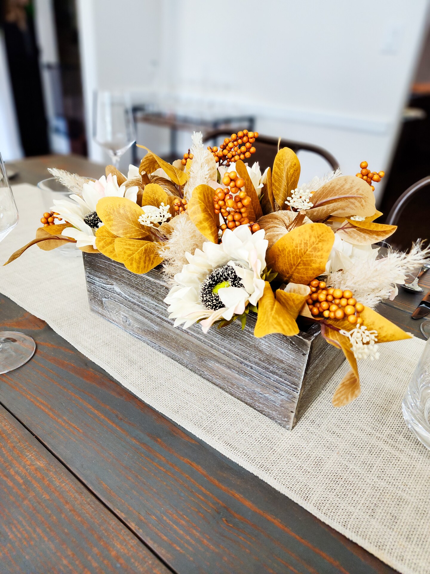 Fall Pumpkin Centerpiece