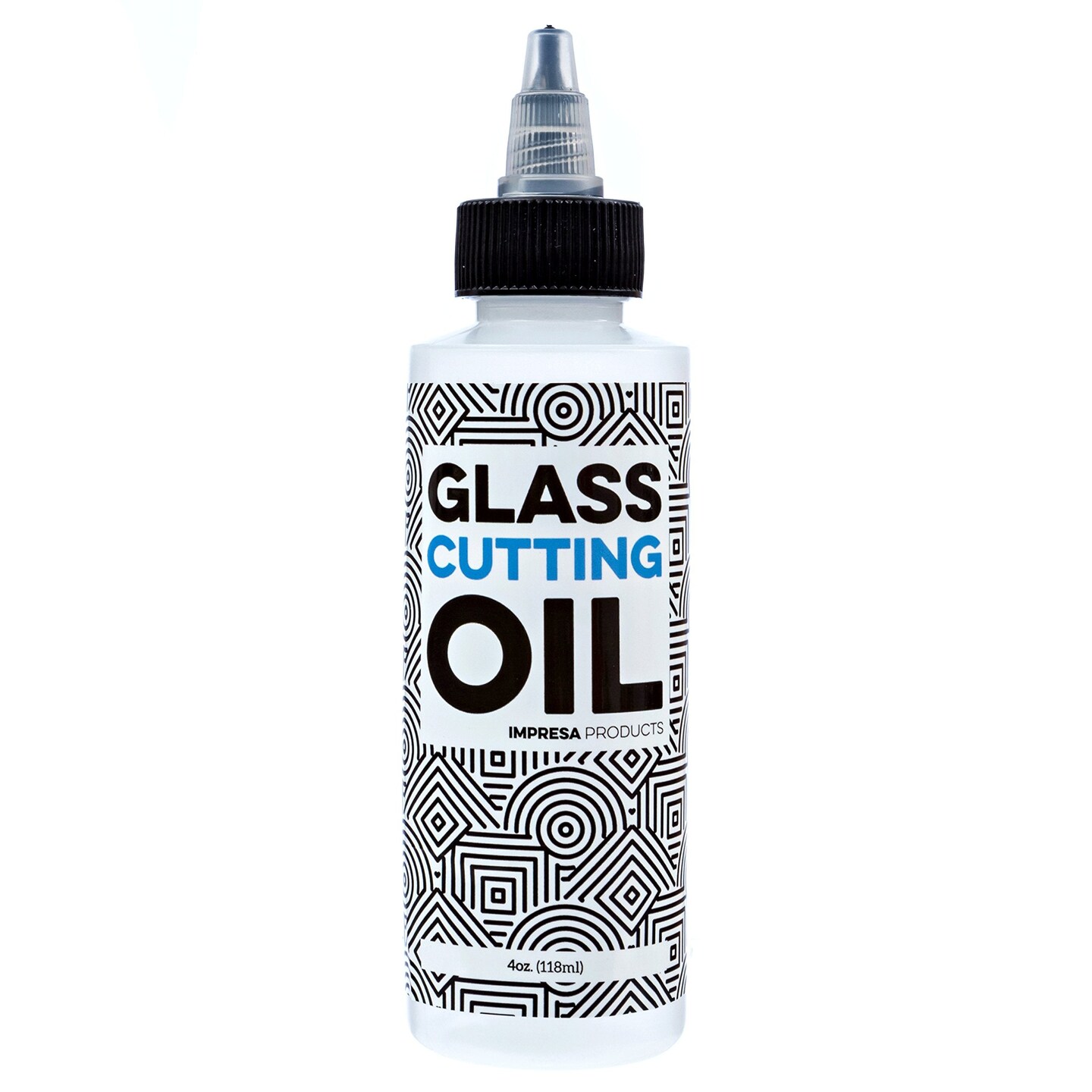 Glass Cutting Oil with Precision Application Top - 4 oz - Great for Stained Glass, Bottles, Tiles, and Mirrors - Custom-Formulated for Various Glass Cutting Tools and Applications