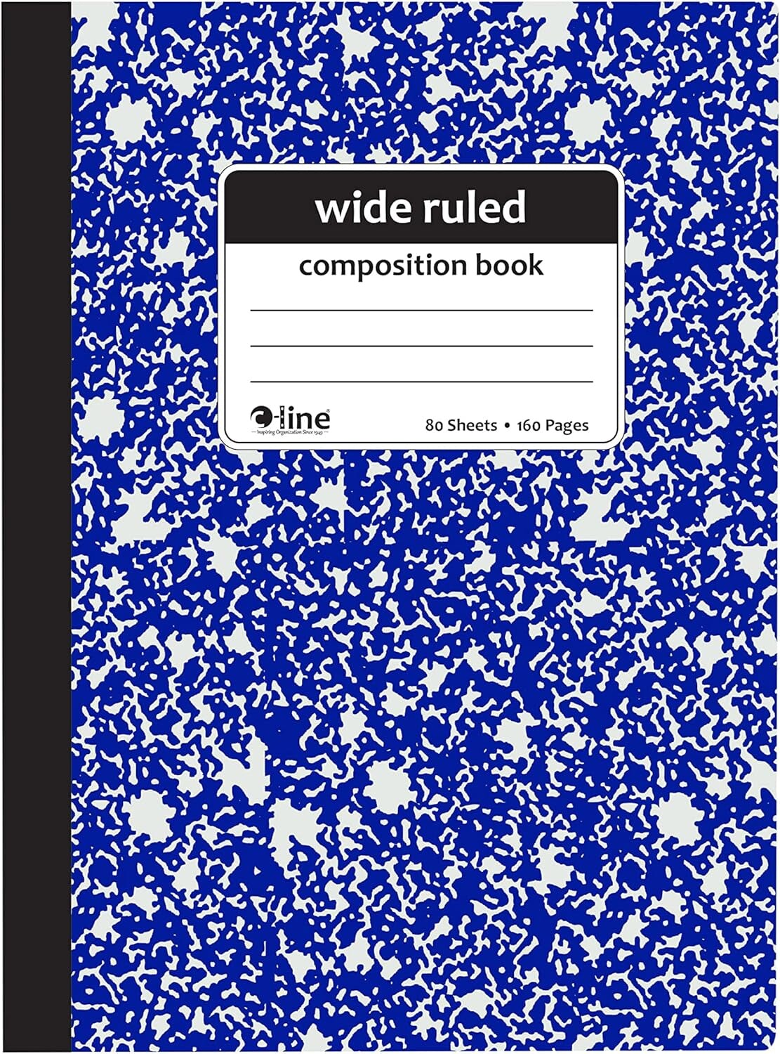 Composition Notebook, Wide Ruled, Marble Cover, 1 Notebook, Color May Vary (22010)