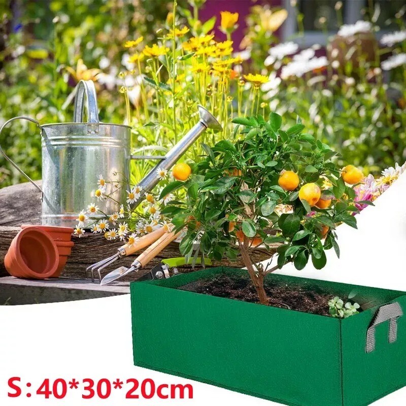 6 Gallon Planting Grow Bag Garden Fabric Container Vegetable Flower Plante Bed