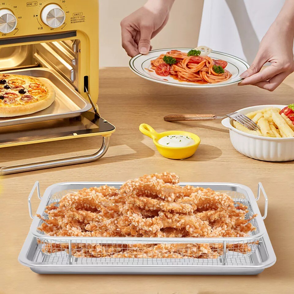 Stainless Steel Frying Basket Tray