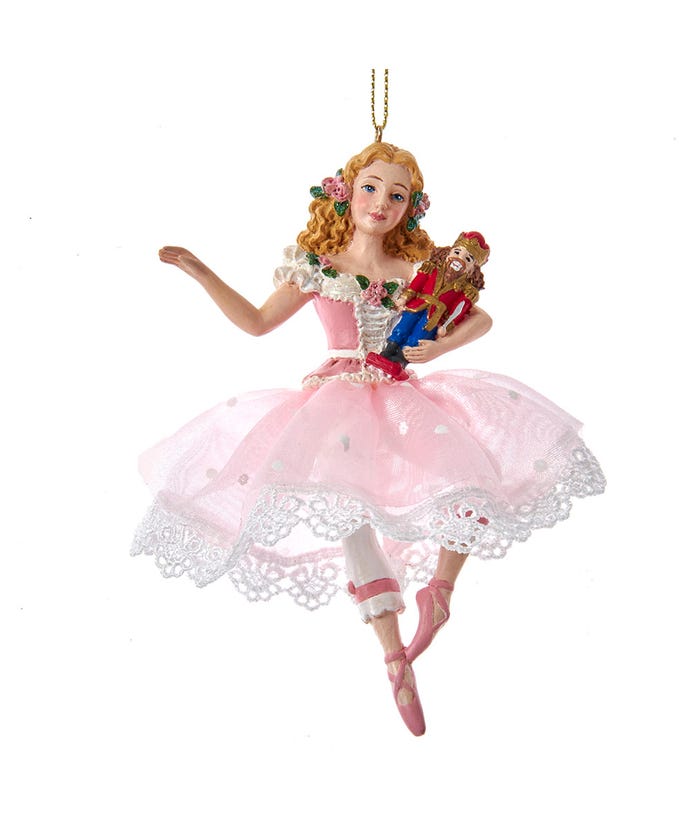 5&#x22; Clara With Nutcracker Prince Ornament