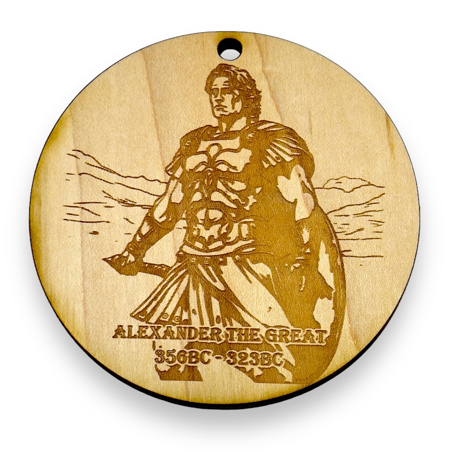 Ornament - Alexander the Great Raw Wood Ornament - Alexander the Great Raw Wood