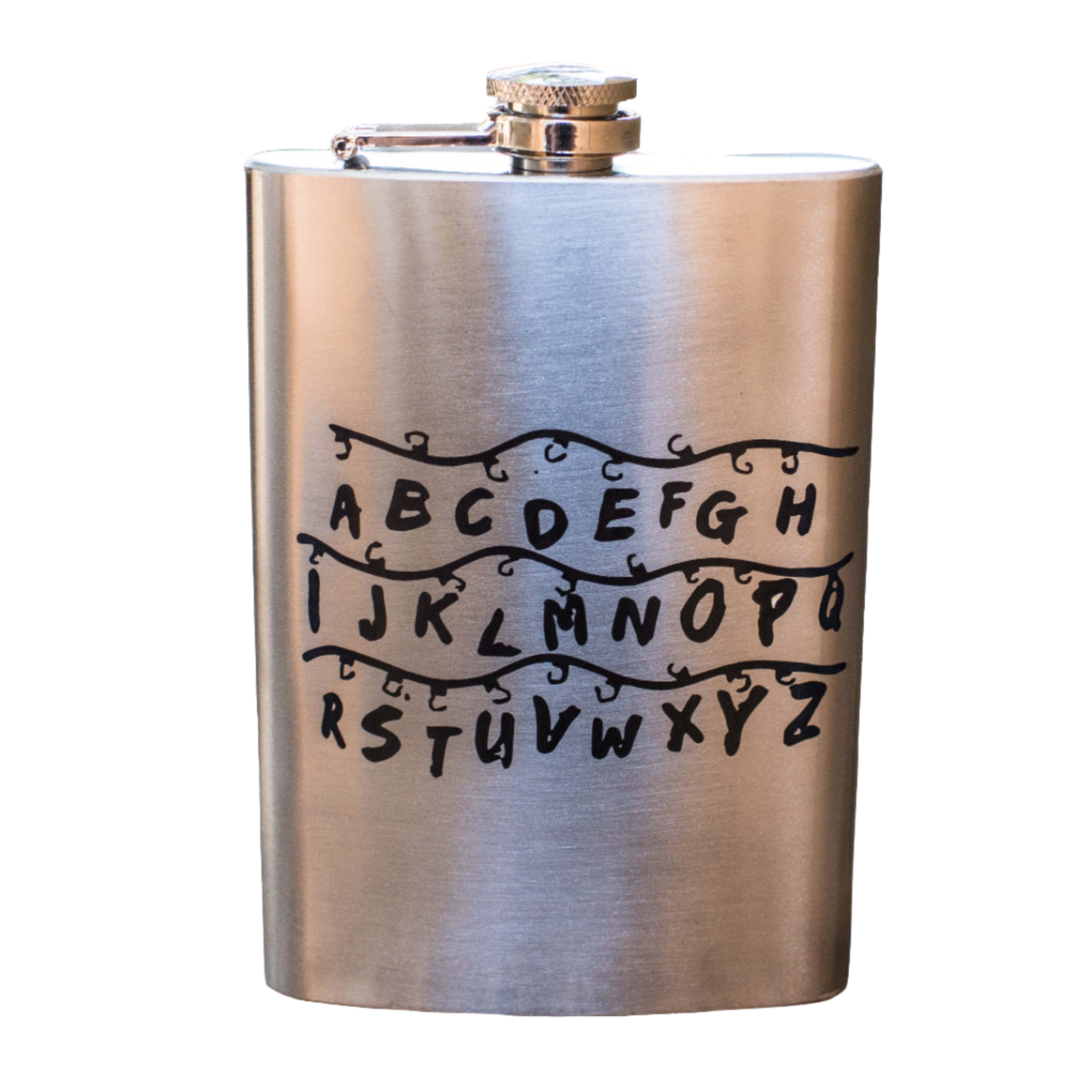 8oz Alphalights Stainless Steel Flask 8oz Alphalights Stainless Steel Flask