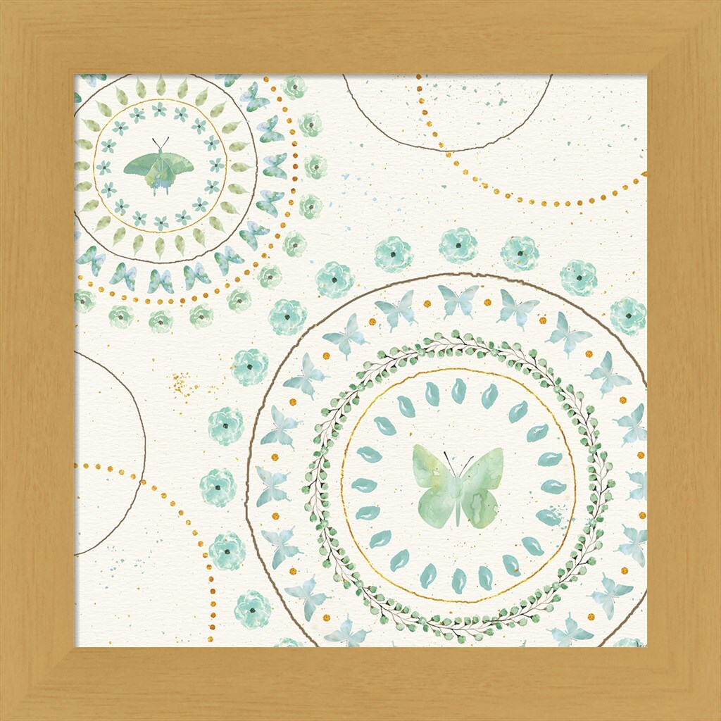 Flutterby Blooms VII by Jess Aiken 13&#x22; x 13&#x22; Framed Wall Art