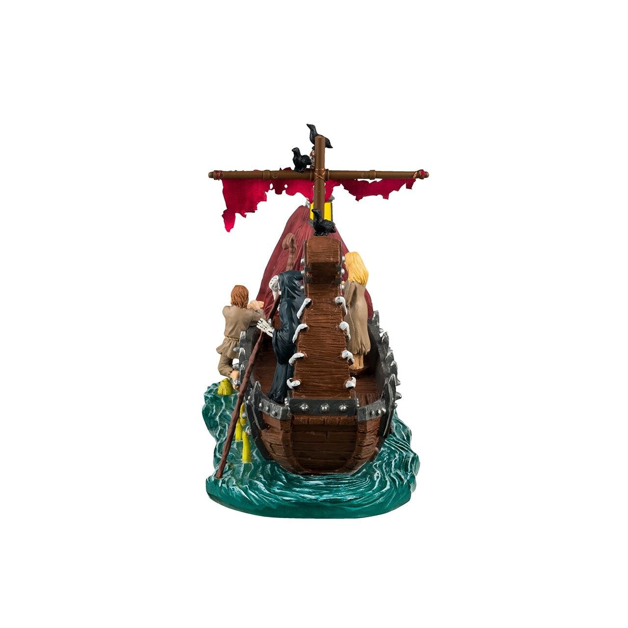 Lemax Spooky Town Halloween Village Accessory Ferry On River Styx Boat