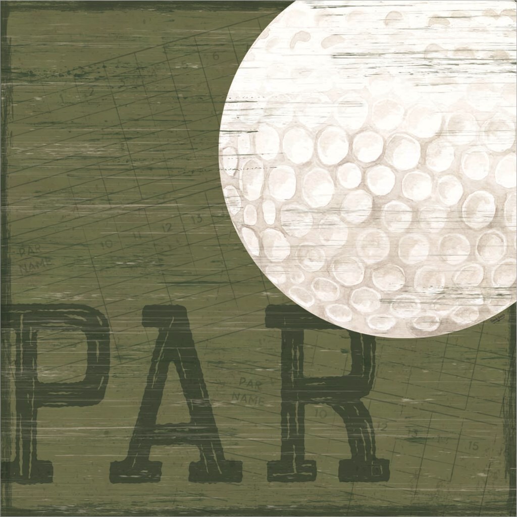 Golf Days XII-Par by Tara Reed 12&#x22; x 12&#x22; Canvas Wall Art