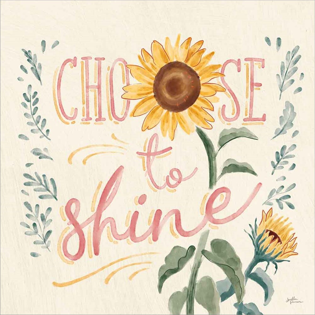 Sunflower Season VII Bright by Janelle Penner 12&#x22; x 12&#x22; Canvas Wall Art