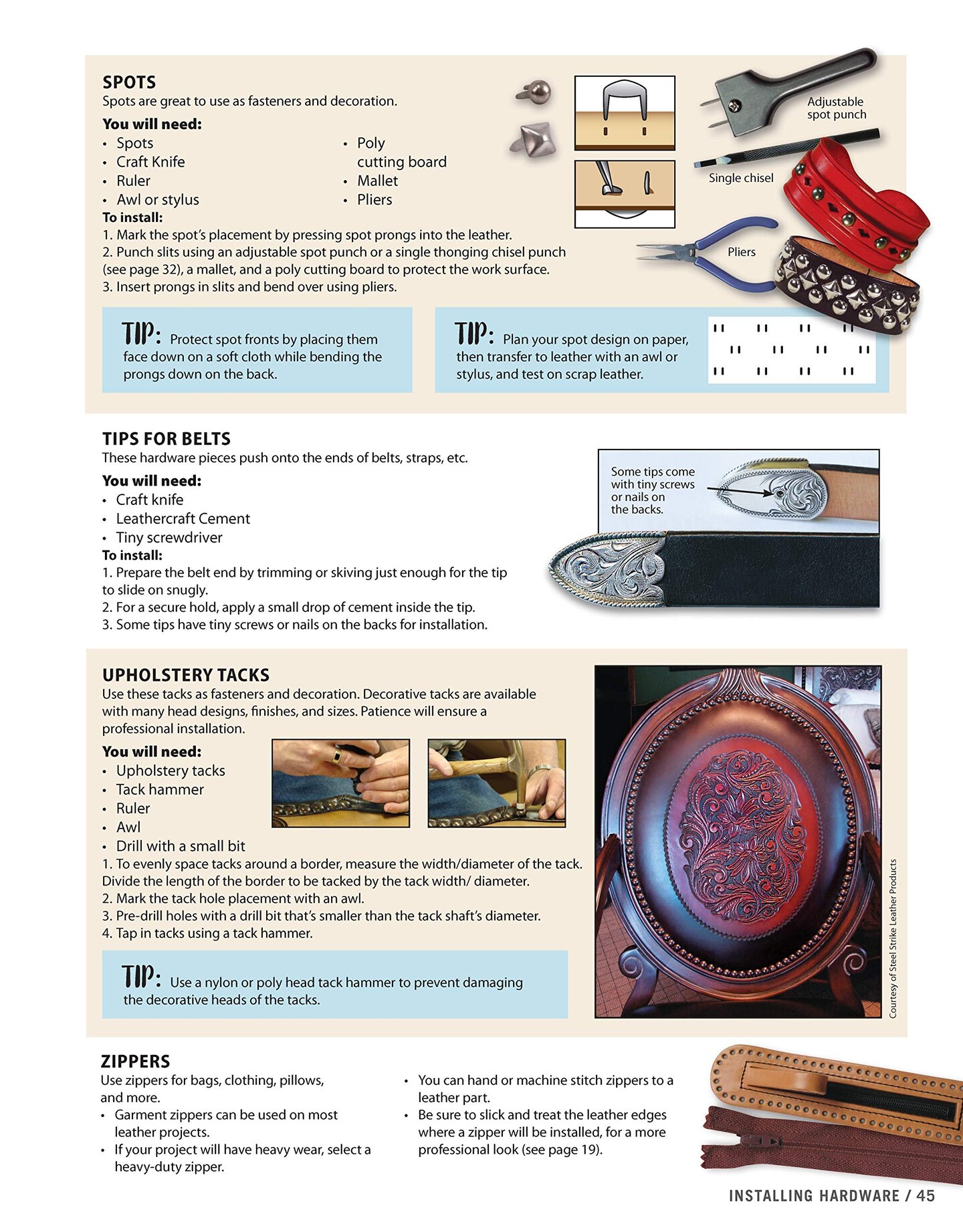 48 pages Get Started in Leather Crafting: Step-by-Step Techniques and Tips for Crafting Success (Design Originals) Beginner-Friendly Projects, Basics of Leather Preparation, Tools, Stamps, Embossing, &#x26; More