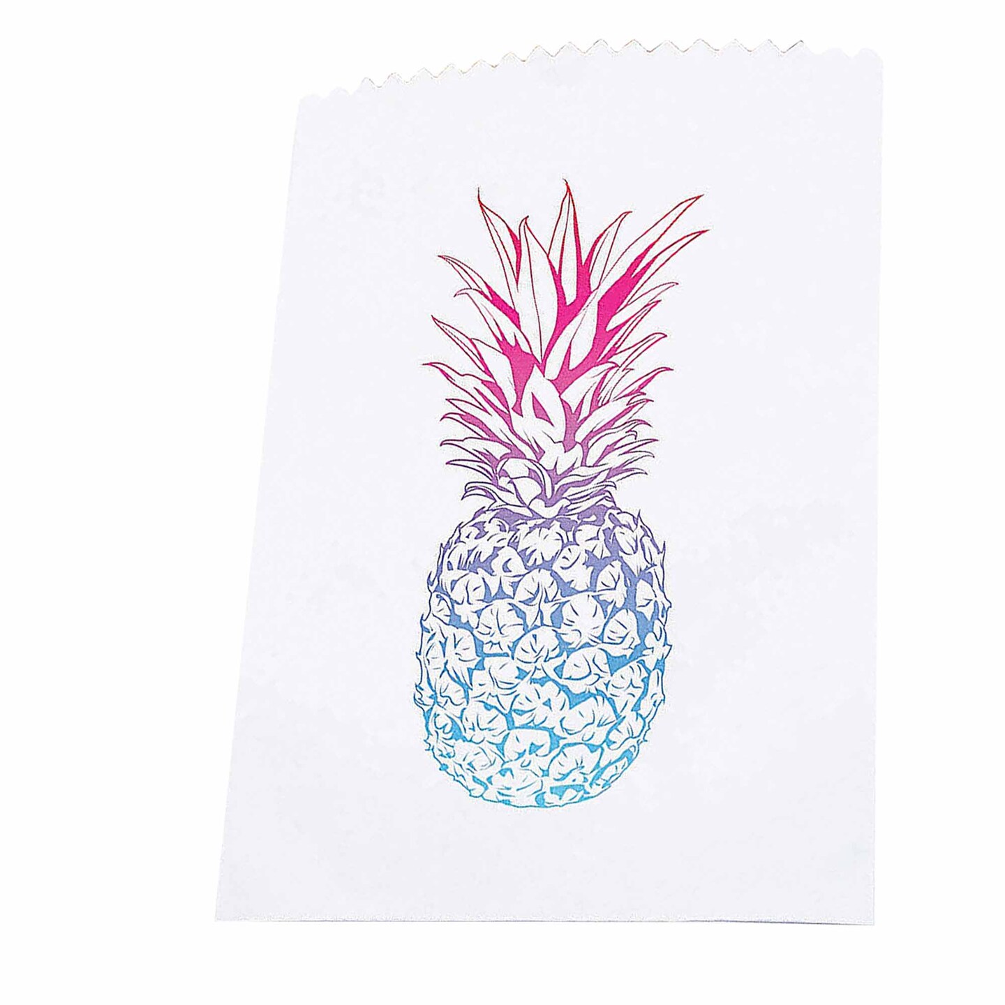 Ombre Pineapple Treat Bags Bulk 50 Pc