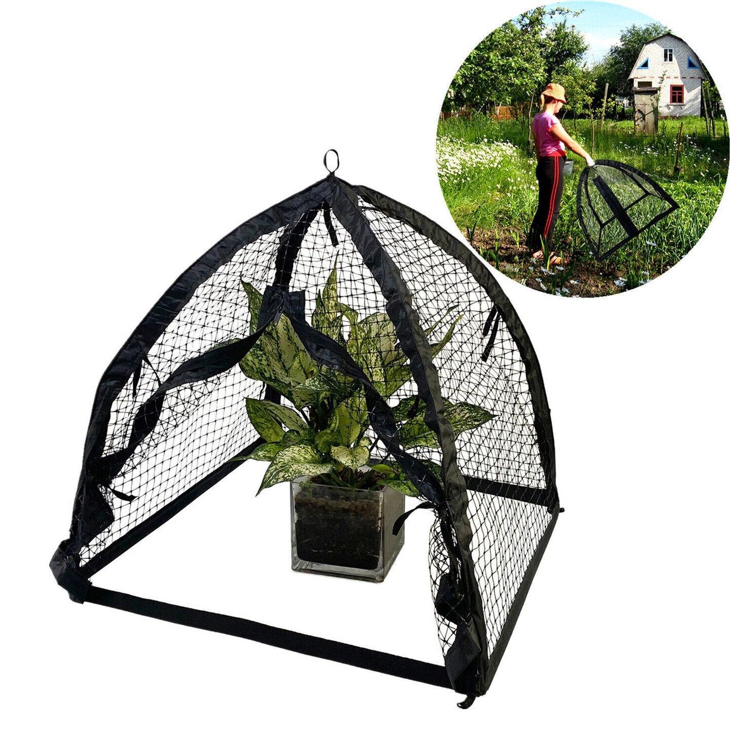 Garden Net Cover Plant Cloche for Protect Plants Vegetables from Squirrel Eating