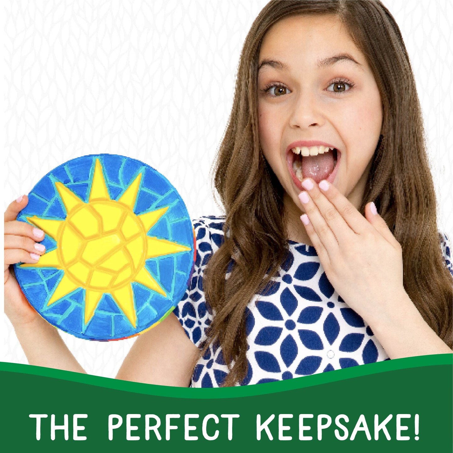 Mosaic Turtle, Hedgehog, &#x26; Sun Stepping Stone, Includes 3-Pack 7-Inch Ceramic Stepping Stone &#x26; 6 Vibrant Paints, Paint Your Own &#x26; DIY Stepping Stone for Kids Ages 8+