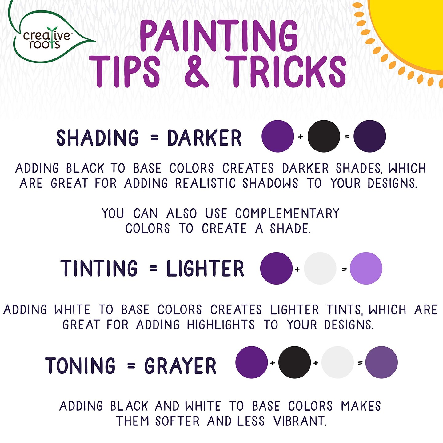 Creative Roots Mosaic Butterfly, Ladybug, & Sun Stepping Stone, Includes 3-Pack 4.5-Inch Ceramic Stepping Stone & 6 Vibrant Paints, Paint Your Own DIY Stepping Stone for Kids Ages 8+