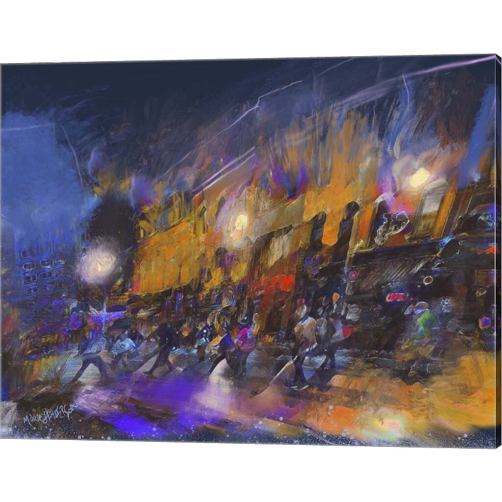 Night Game by Murray Henderson Fine Art 20&#x22; x 16&#x22; Canvas Wall Art
