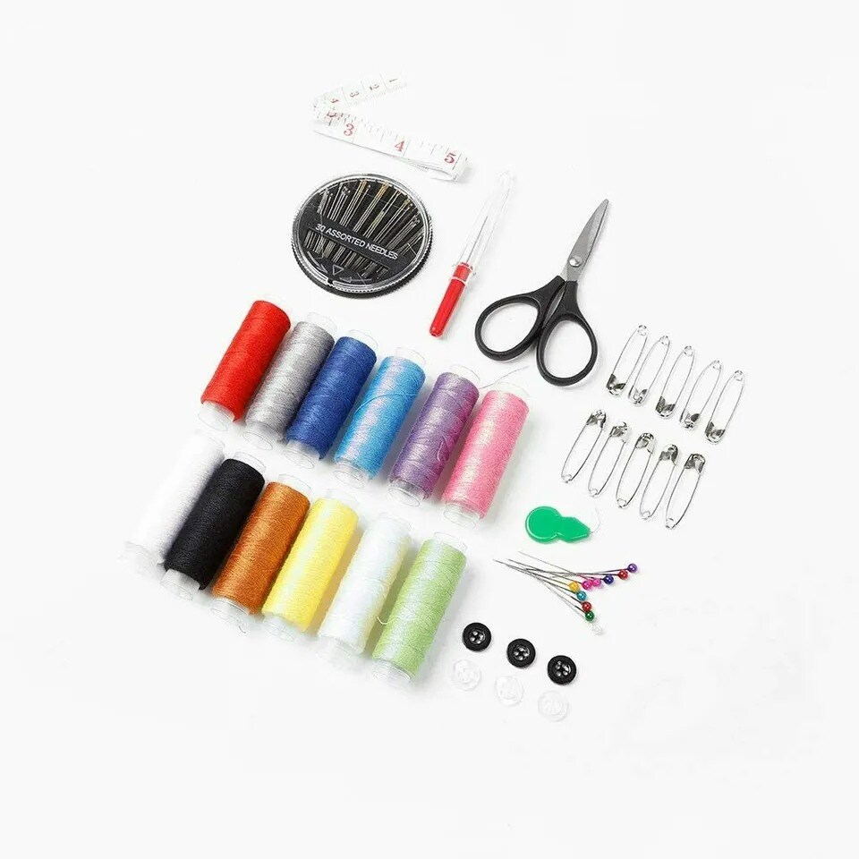 27Pcs/Kit Sewing Set Scissors Needle Thread For Home Stitching Hand Sewing Tools