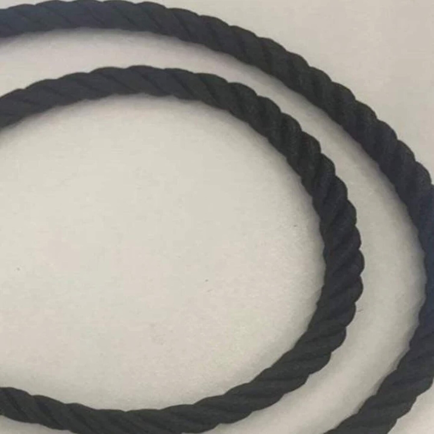 1 Yard 1/4 Inch Black Silky Satin Rope Cord Trim for Sewing and Craft Projects