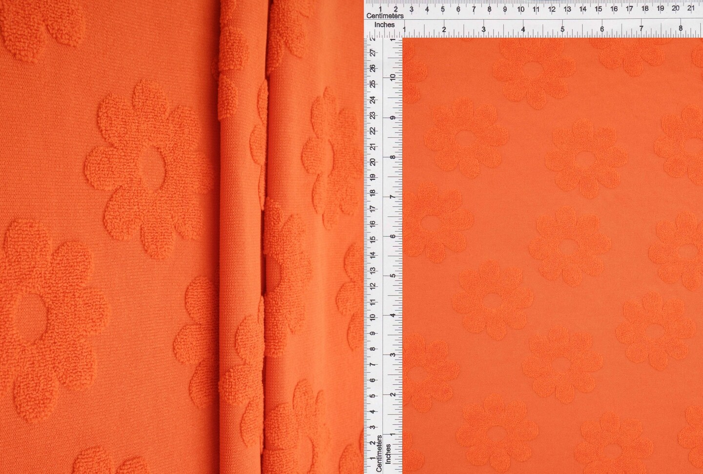 1 Yard Floral Jacquard Towel Knit Fabric 58/60 Inch Wide for Towels &#x26; Home Accessories