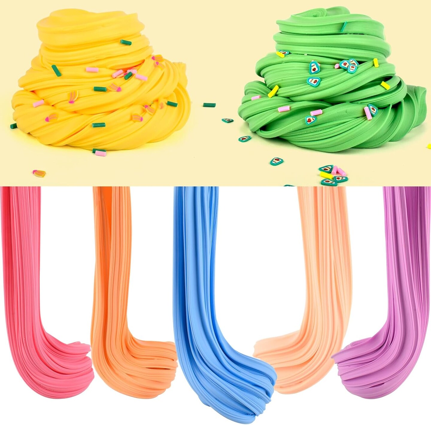 20 Packs Multicolor Butter Slime Kit