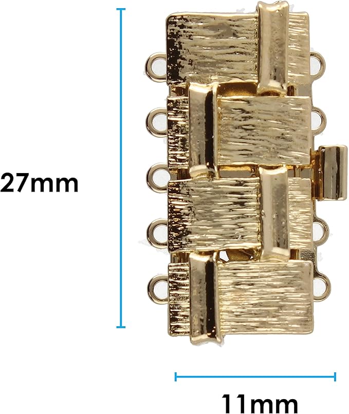 The Beadsmith Push Pull Slide Clasp – Elegant Elements – Strand Designs – Component to Finish or Connect Bracelets, Necklaces and DIY Handmade Jewelry