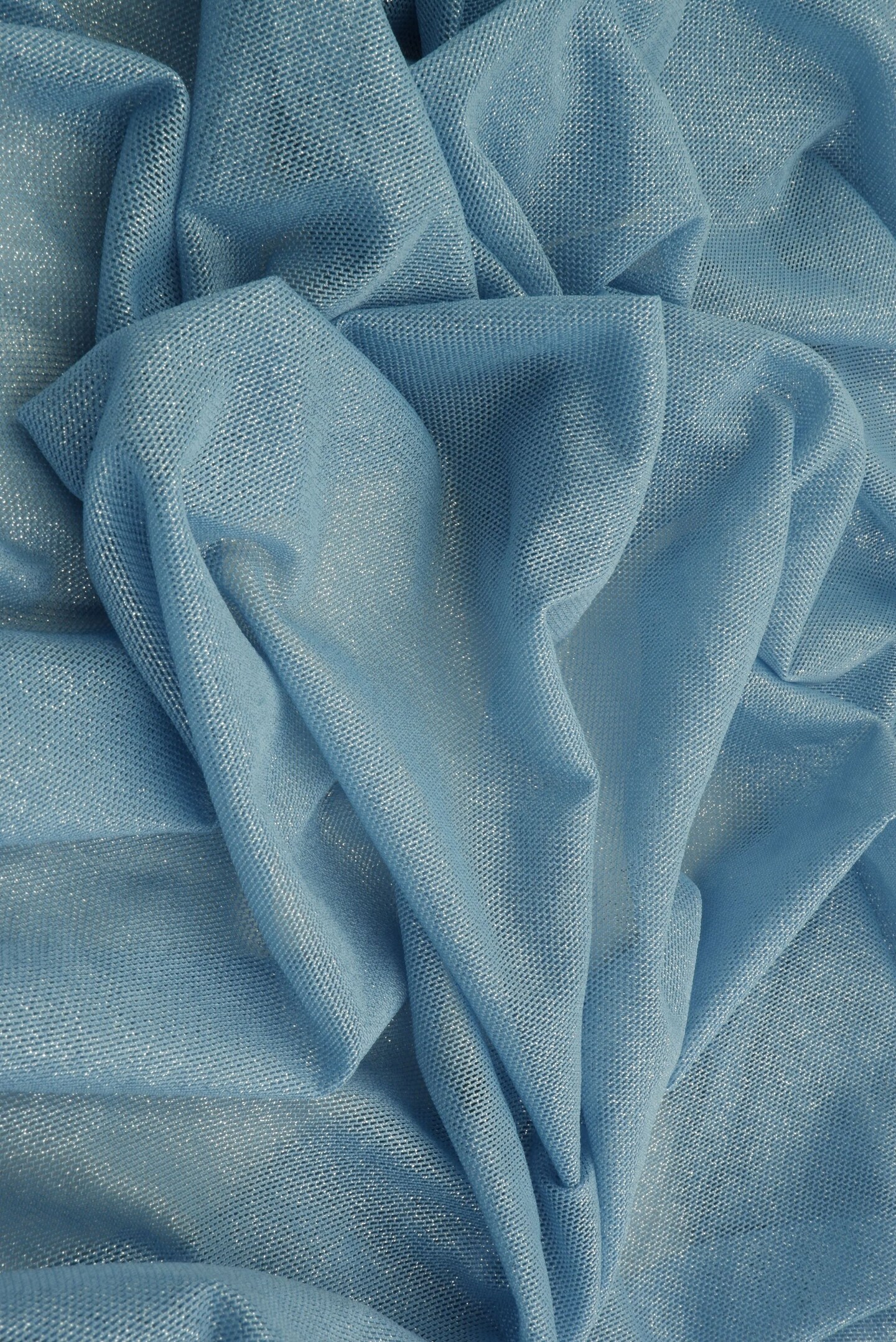 1 Yard Mesh Fabric with Foil Accent 58/60 Inch Wide Lightweight Stretch Polyester Blend 90% Polyester, 10% Spandex