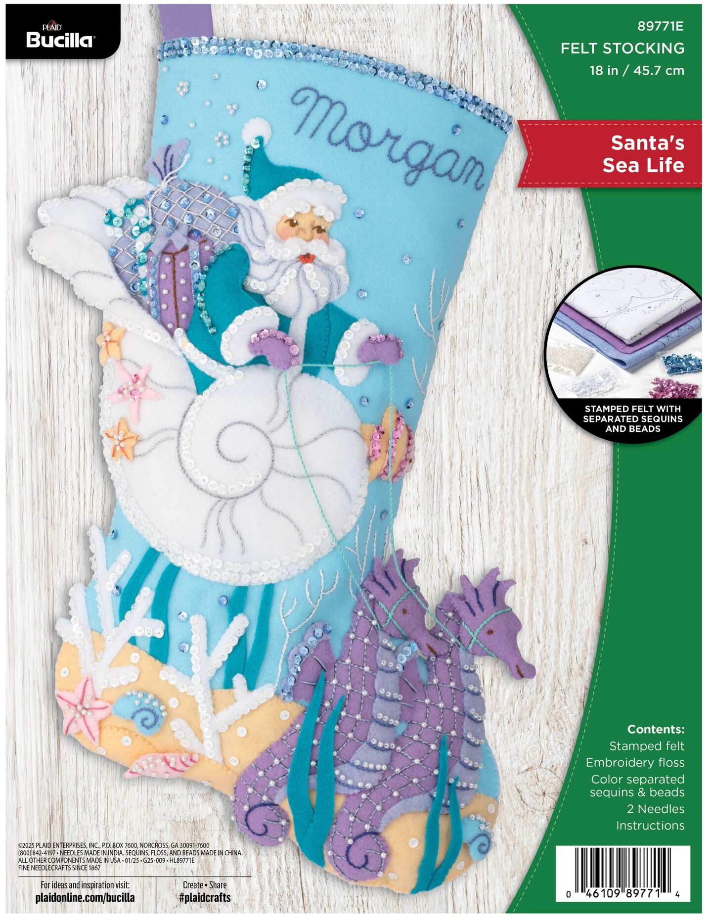 Bucilla Felt Stocking Applique Kit 18 Long Santa s Sea Life Michaels bucilla-felt-stocking-applique-kit-18-long-santa-s-sea-life-michaels
