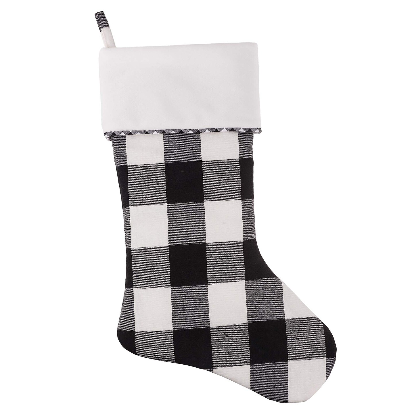 Haute Decor HangRight Buffalo Check Christmas Stocking