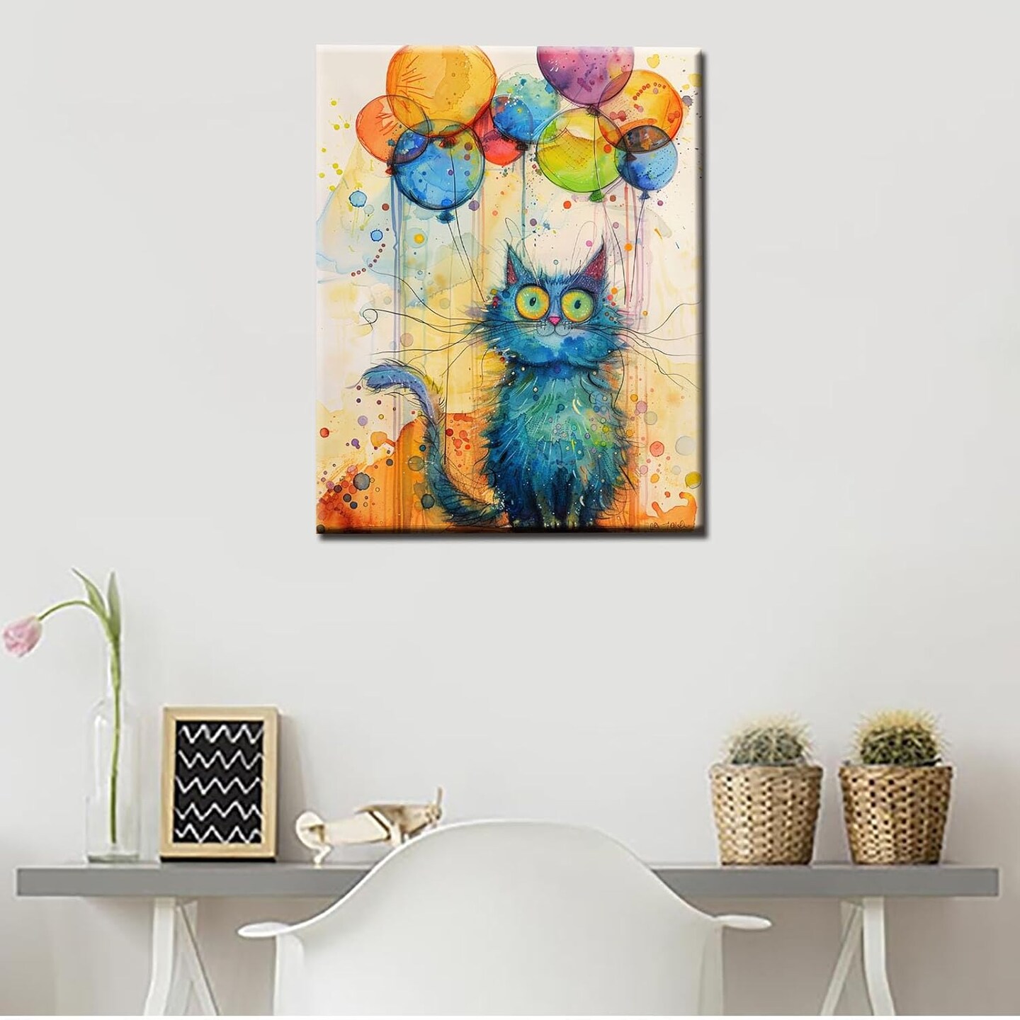 Paint by Numbers Kits 16x20 inch Canvas, Watercolor DIY Oil Painting for Adults with Brushes and Acrylic Pigment