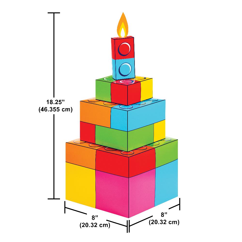 6 pc Bulk Block Bash Toy Blocks Centerpieces