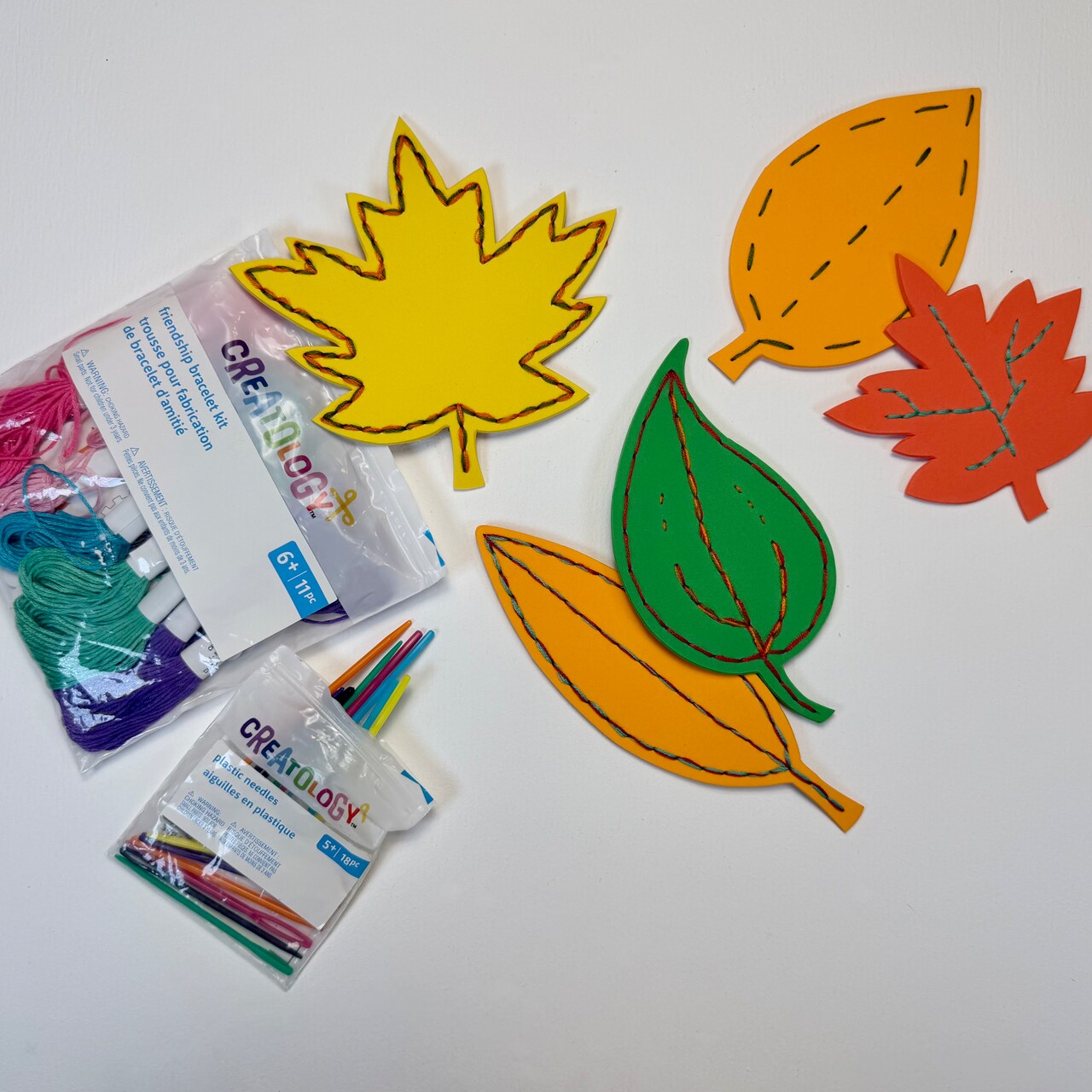 Kids Club: Embroidered Leaves