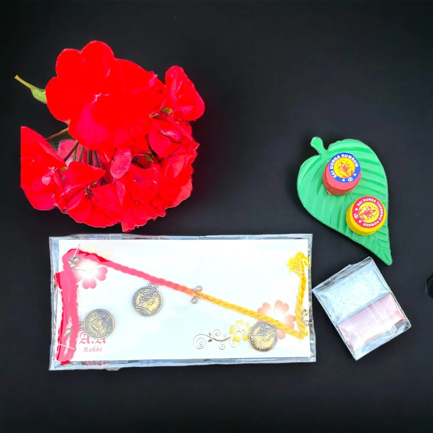 2 CT Golden Pendent Rakhi, Rakhi for Brother, Rakhi for Sister, Rakhi Card, Rakhi Bracelet, Rakhi Gift, Raksha Bandhan, Handmade Rakhi Gifts