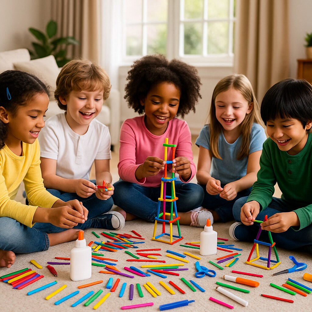 Colored Skill Sticks 600/Pk – 4.5" Craft Sticks for STEM, Building & Classroom Projects