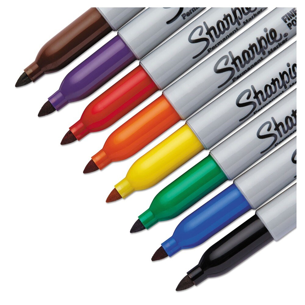 Sharpie Fine Bullet Tip Permanent Marker - Assorted Colors (8/Set)