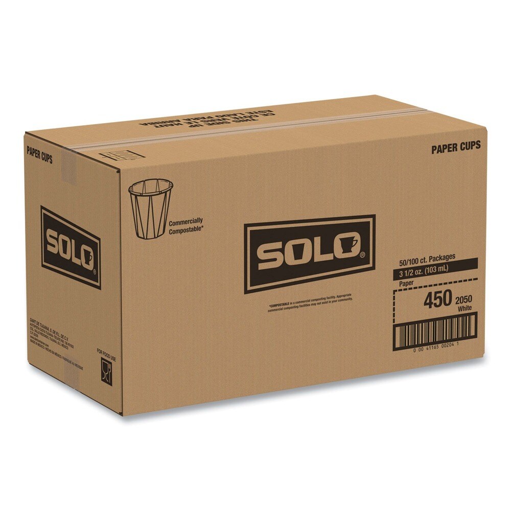 SOLO 3.5 oz. Paper Portion Cups with ProPlanet Seal - White (100/Bag ...