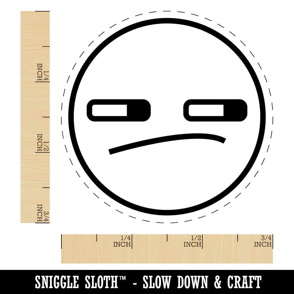 Kawaii Cute Face Suspicious Rubber Stamp for Stamping Crafting Planners