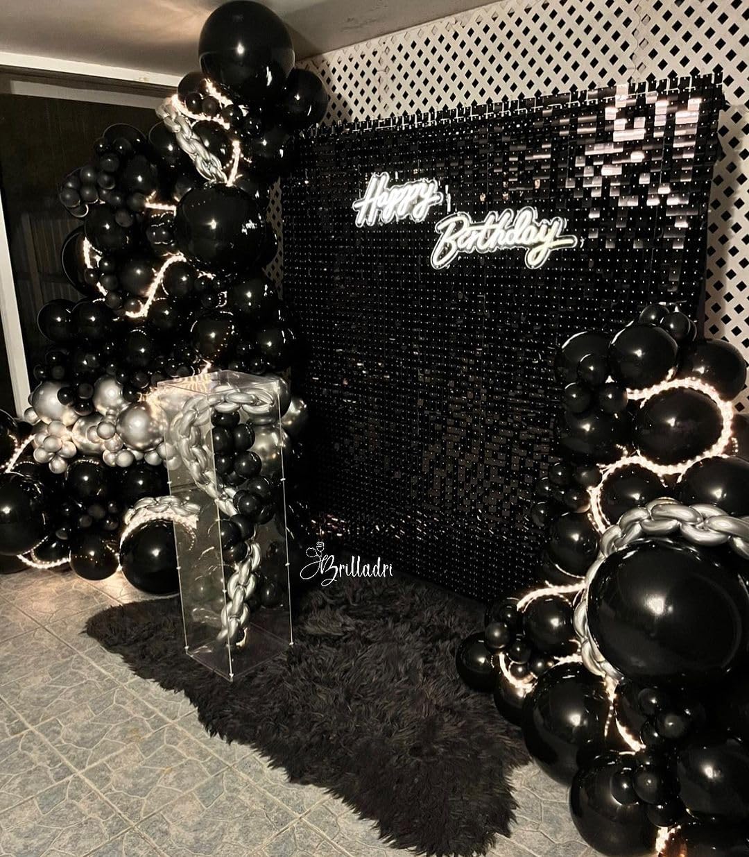 35Pcs Large Thick Balloons Big Round Black Latex Balloon(black)18 x 18 x 18 inches