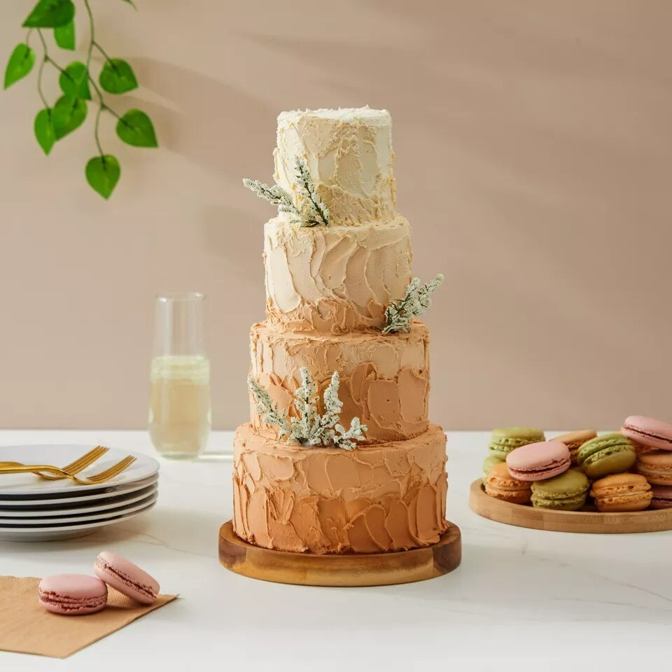 4 Piece Round Foam Cake Dummies for 12" Tall Fake Cake, 3, 4, 5, and 6 in