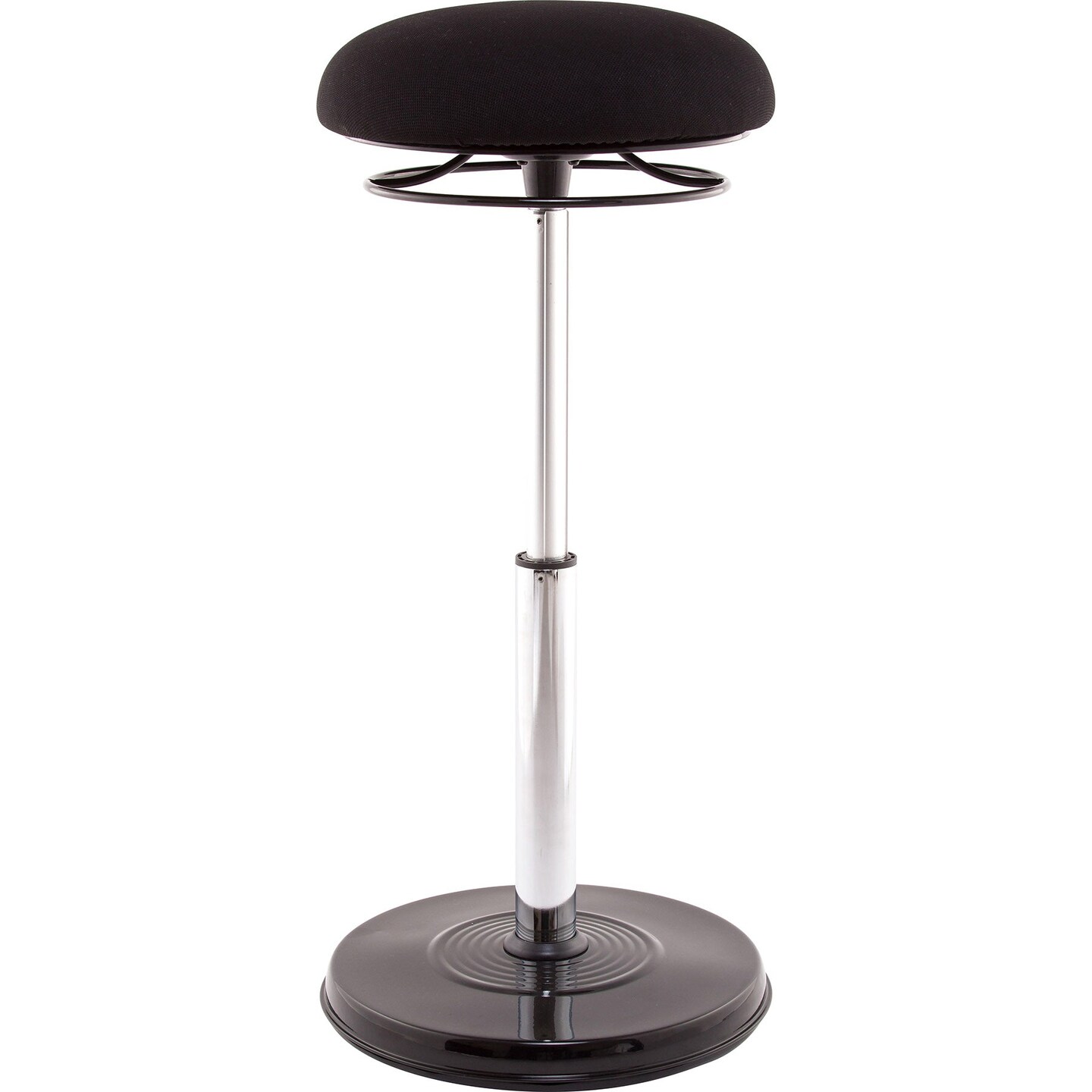 Office PLUS Sit-Stand Adjustable Chair 21.5-32&#x22;, Black
