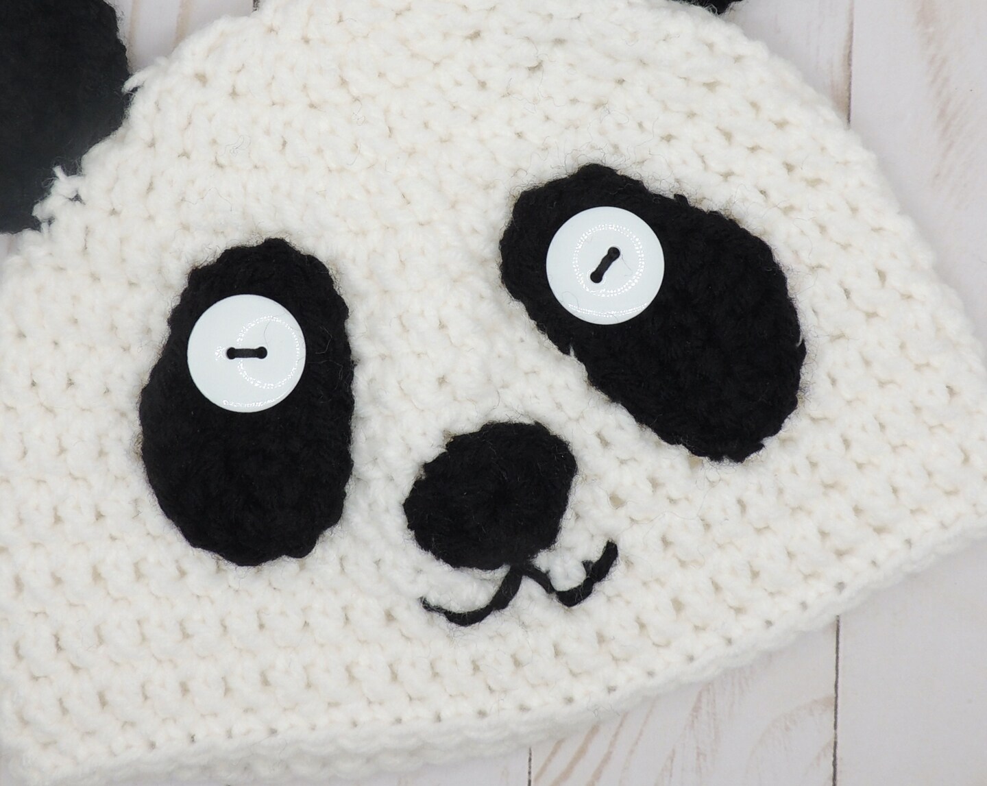 Crochet Panda Hat - Newborn Baby Toddler Child Adult product 3