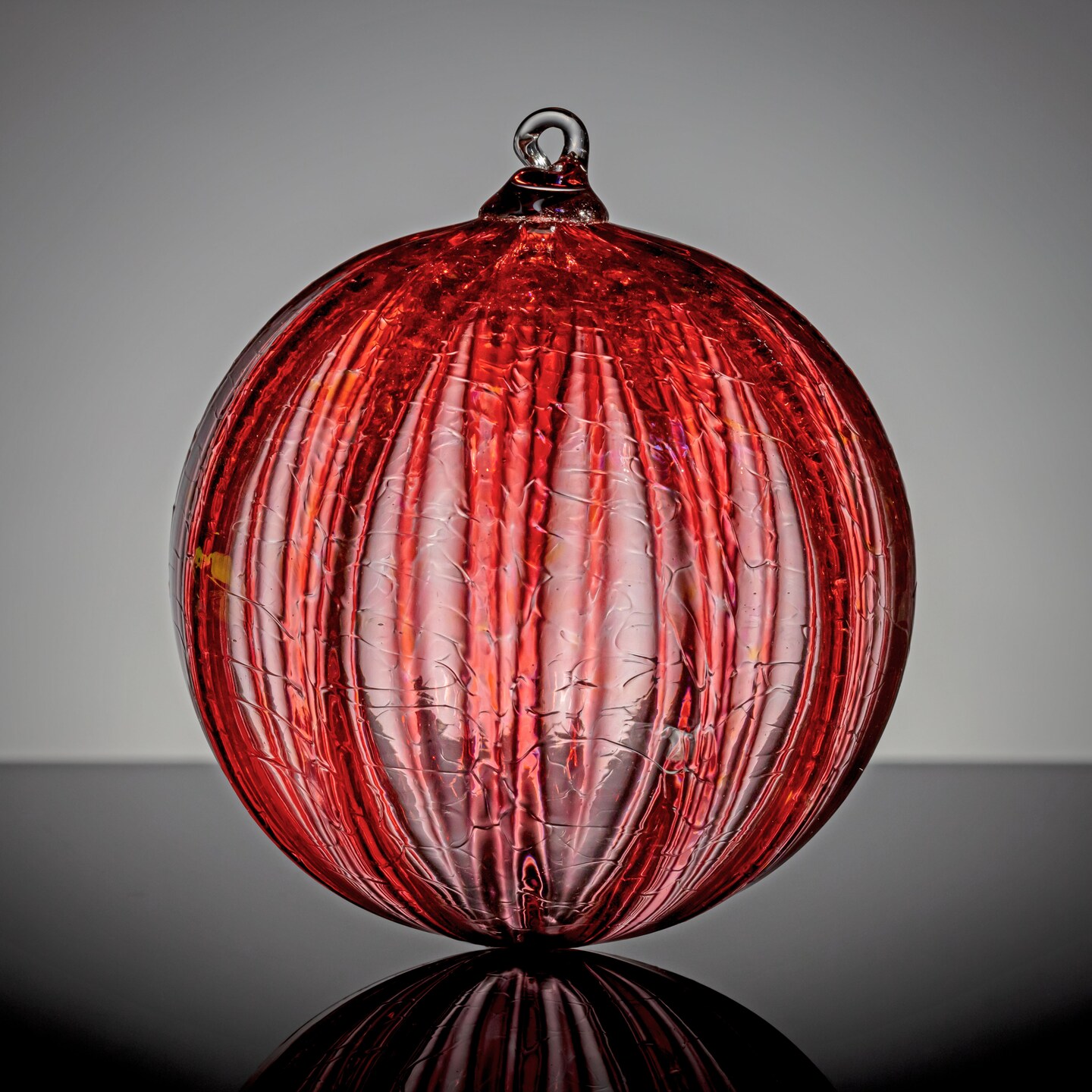 Blush Ruby - Hand Blown Glass Ornament 374631179213914112