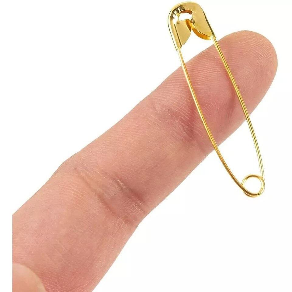 400x Gold Child Baby Safety Pins for Garment Repair Quilting Jewelry Making