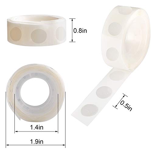 1000 Pieces Glue Point Clear Balloon Glue Removable Adhesive Dots Double Sided Dots of Glue Tape for Balloons Craft Glue Points Dots Sticky Dots or Wedding Decoration