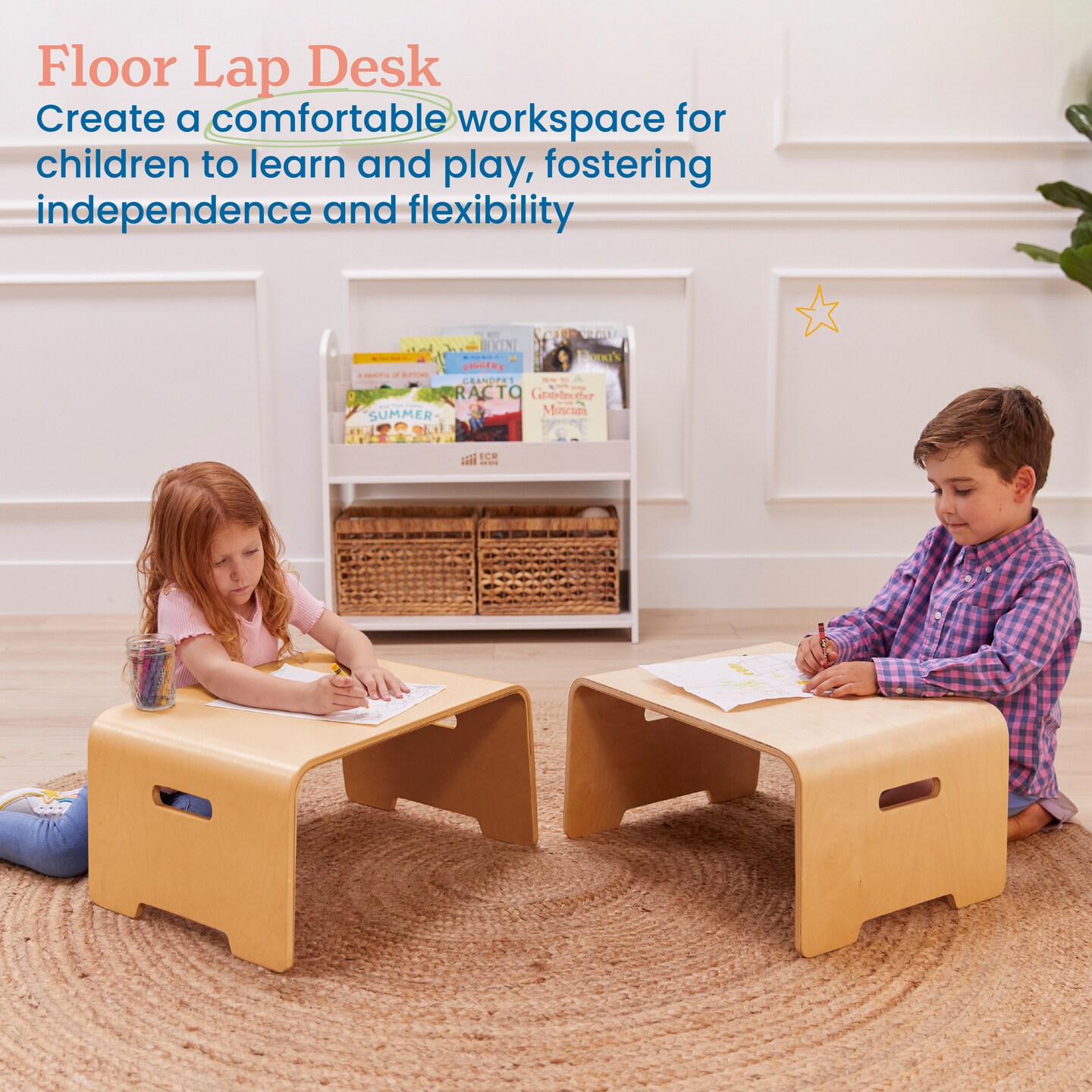 Bentwood Lap Desk with Handles, Activity Table