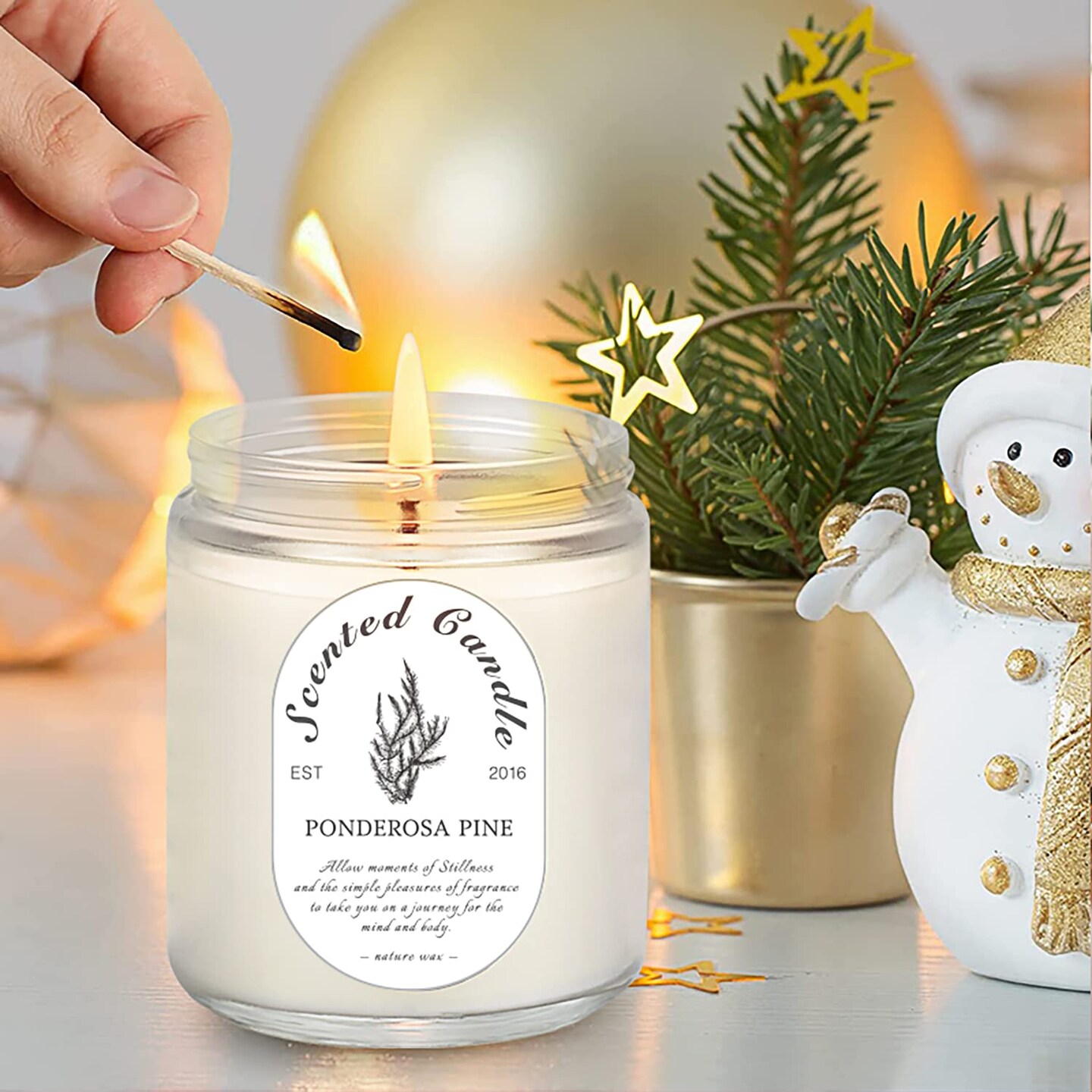 4 Pack Home Scented Lavender Jar Candles, 28 oz 200 Hour Aromatherapy Candles, Long Lasting Candle Gift Set for Women, Perfect for Birthday Gifts