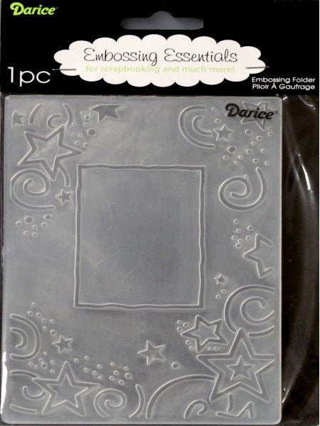 Darice Star Border Embossing Folder