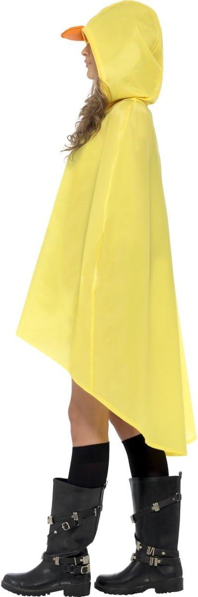 Smiffys Festival Novelty Adult Unisex Duck Party Poncho, with Drawstring Bag