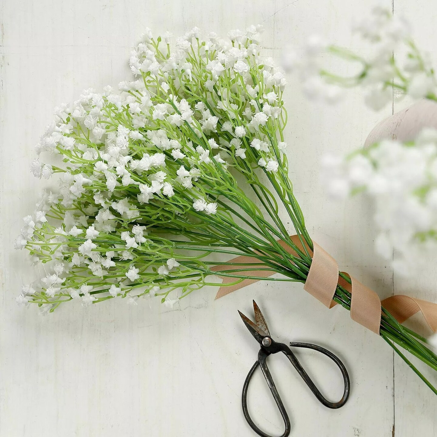 12 White 22 in Baby Breath Stems Silk Artificial Flowers Party Wedding Flowers